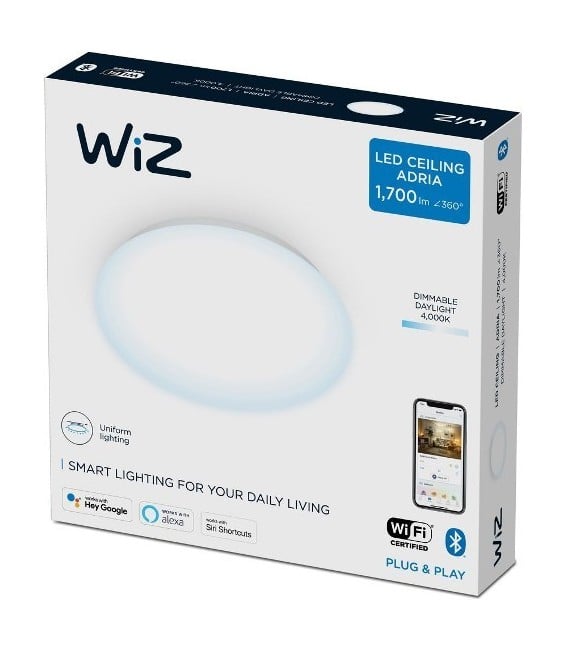 WIZ - Adria WiZ Plafondlamp 17W Rond 4000K Dimbaar