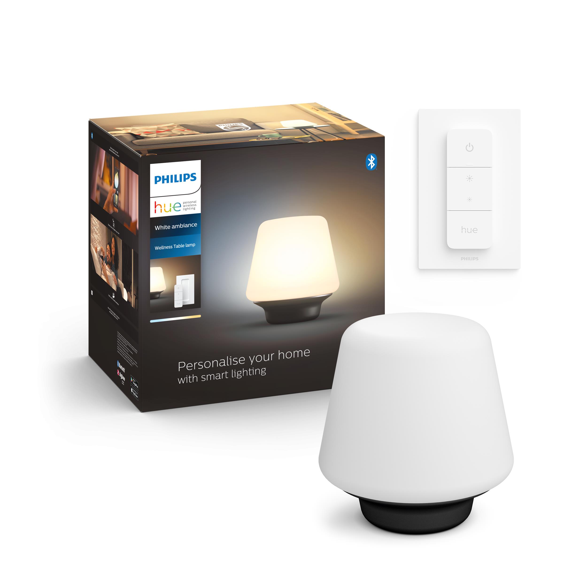 Philips Hue– Wellner bordlampe – Hvit stemning