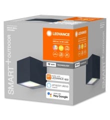 Ledvance - Smart+ - Brick Outdoor Wall Lamp Grey - RGBW - WiFi