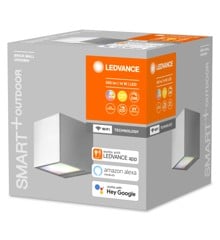 Ledvance - Smart+ - Brick Outdoor Wall Lamp Steel - RGBW - WiFi - S