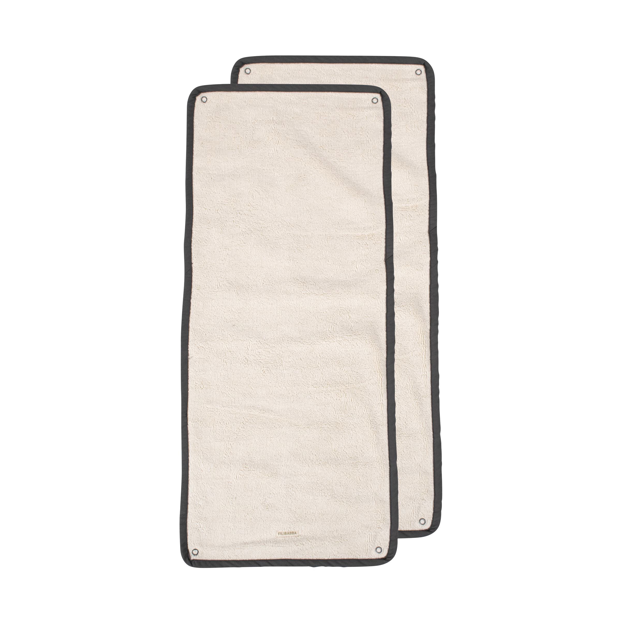 Filibabba - Middle layer 2-pack for Changing Pad  -  Stone grey (FI-CP008)