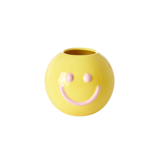 Rice - Keramik Smiley Vase - S