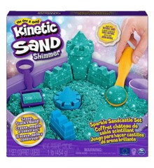 Kinetic Sand - Glitter Sandslot sæt - Turkis
