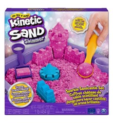 Kinetic Sand - Glitter Sandslot sæt - Pink