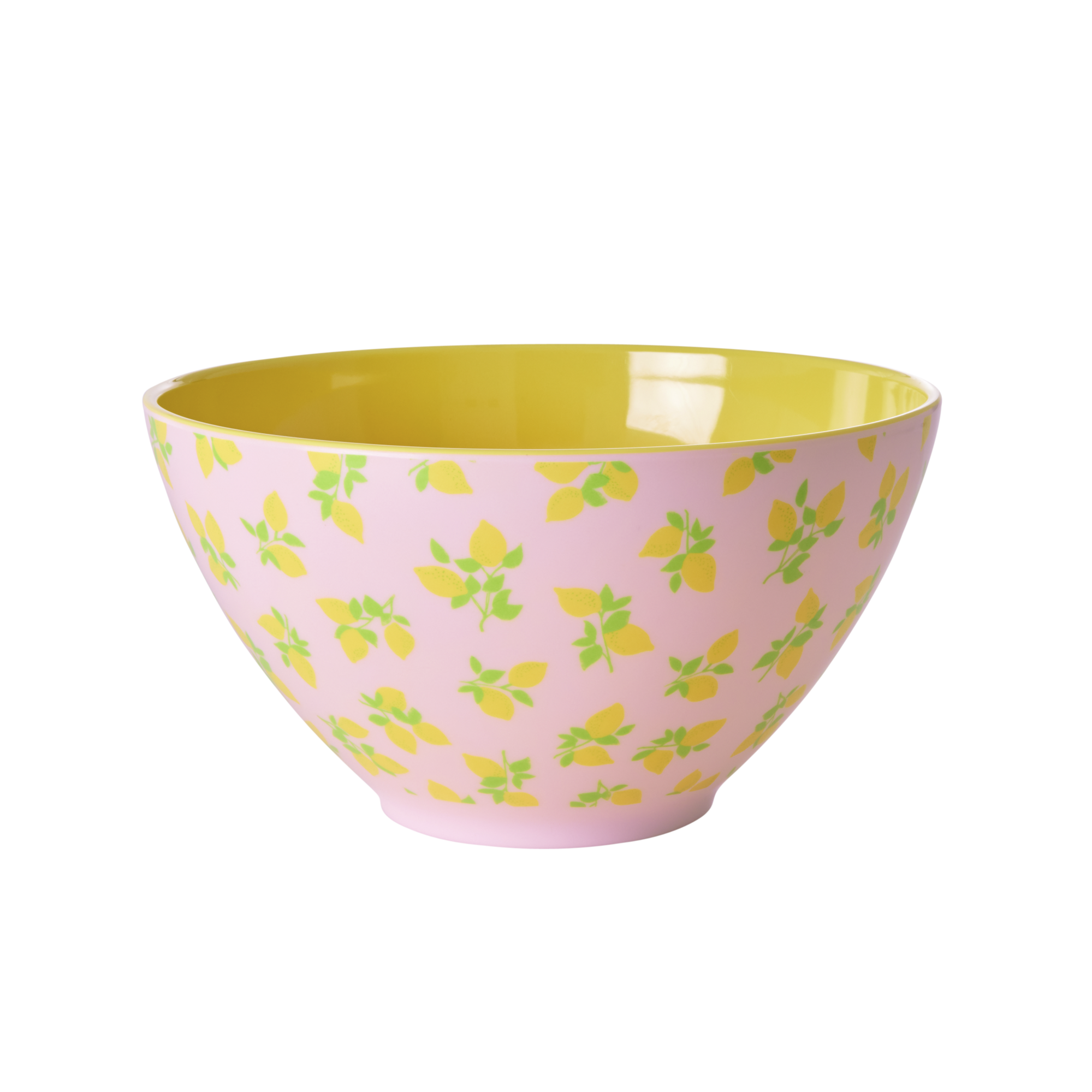 Rice - Melamine Salad Bowl - Lemon Print