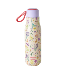 Rice - Stainless Steel Thermo Drinking Bottle 500 ml - Wild Flowers Print
