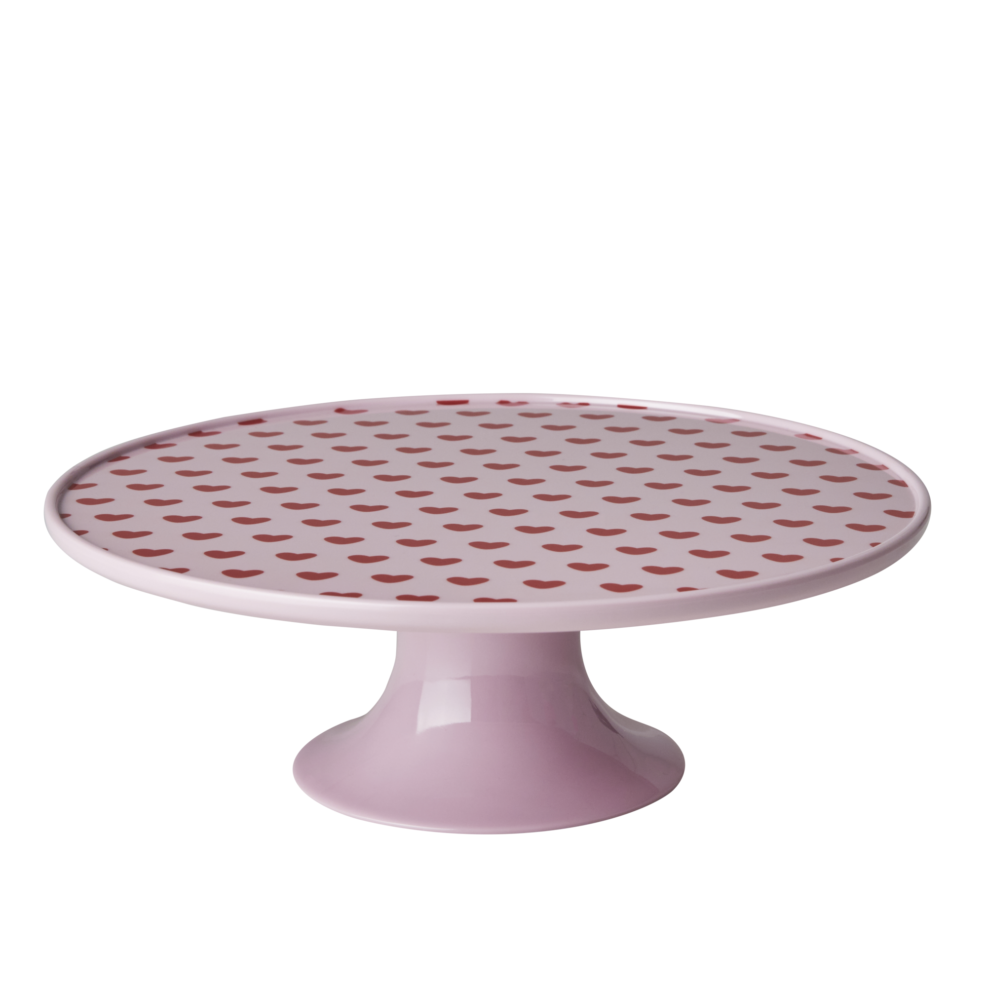 Rice - Melamine Cake Stand Low - Sweet Hearts Print