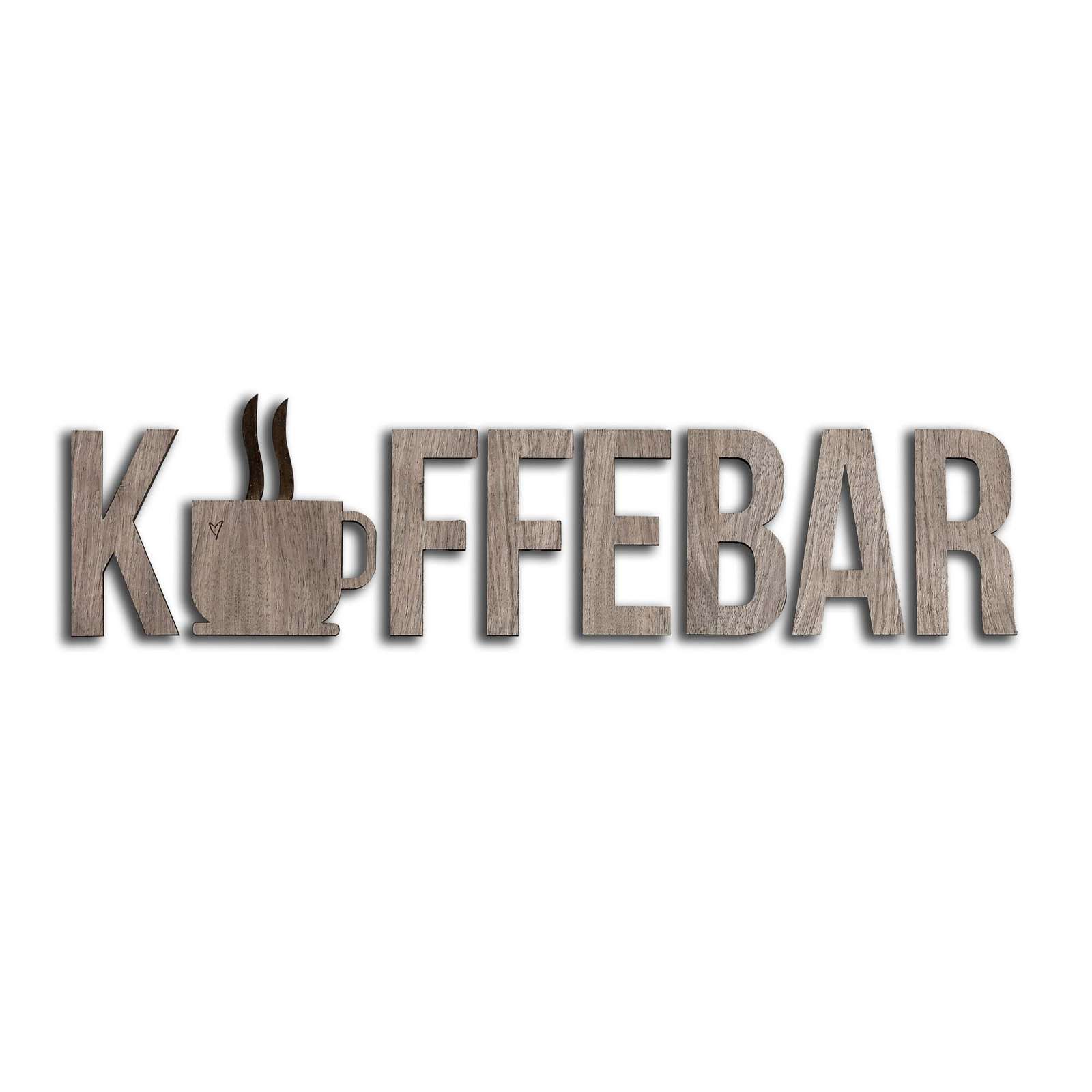 Minifabrikken - Letter KFFEBAR - Walnut (94030)