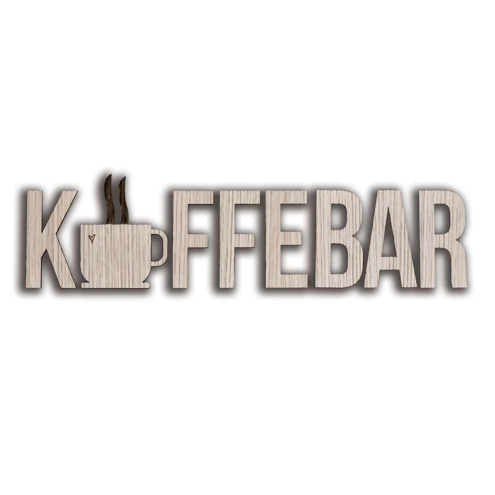 Minifabrikken - Letter KFFEBAR - Light oak (94031)