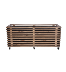 Living Outdoor - Plant Box 120x40x43 cm - with wheels - Stained