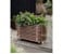 Living Outdoor - Plantekasse 80x40x43 cm - Trallelook - Med hjul - Bejdset thumbnail-7