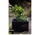 Living Outdoor - Plantekasse 53x53x32,5 cm - Trallelook - Med fødder - Sort thumbnail-4