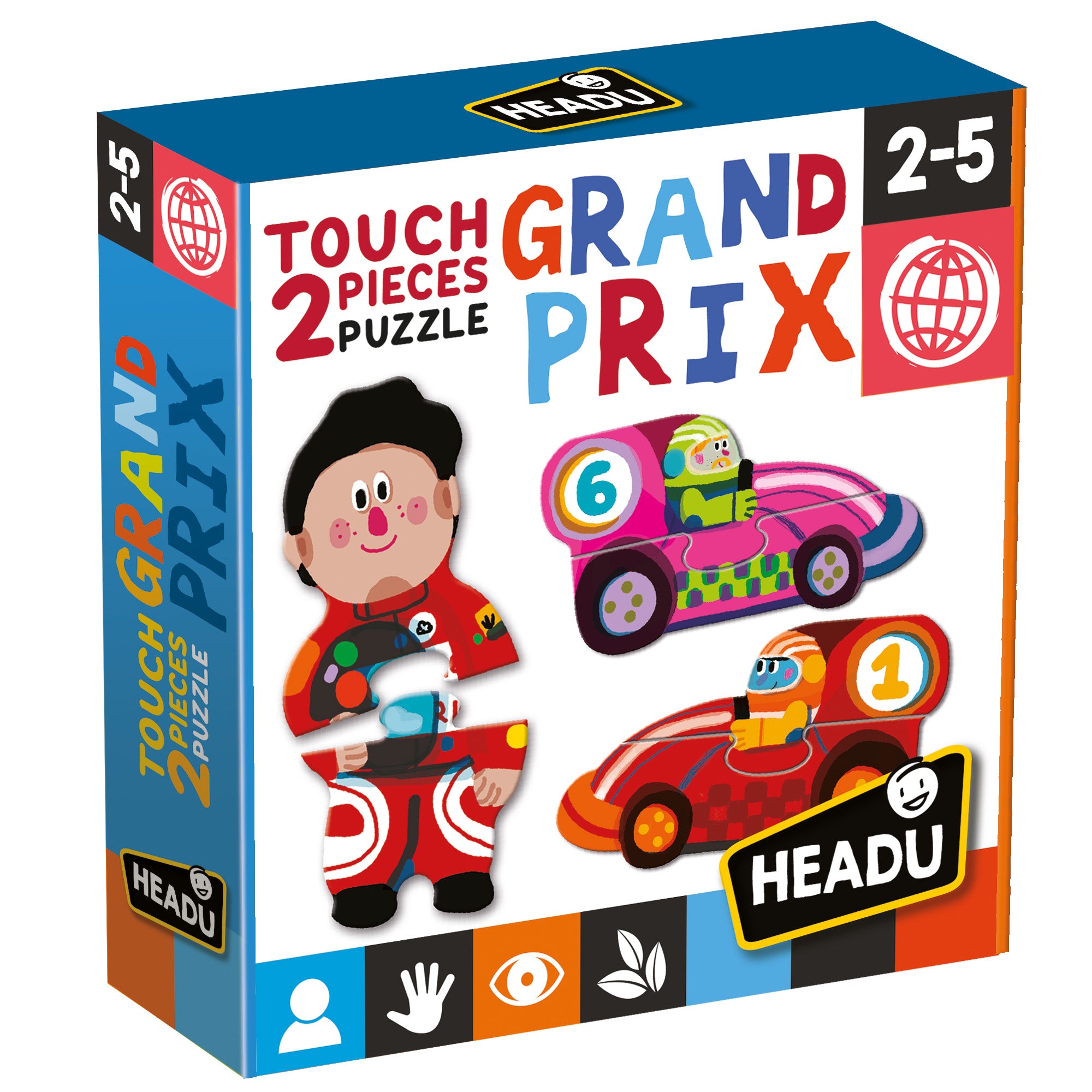 Headu - Touch 2 Piece Puzzles - Grand Prix (MU24902)
