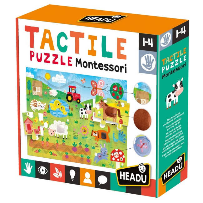 Headu - Tactile Puzzle Montessori (MU23592)