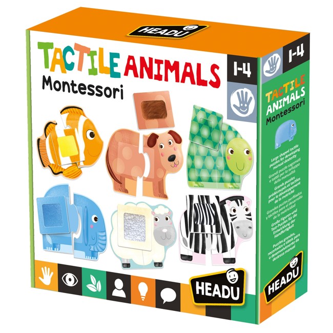 Headu - Montessori  - Tactile Animals (IT20188)