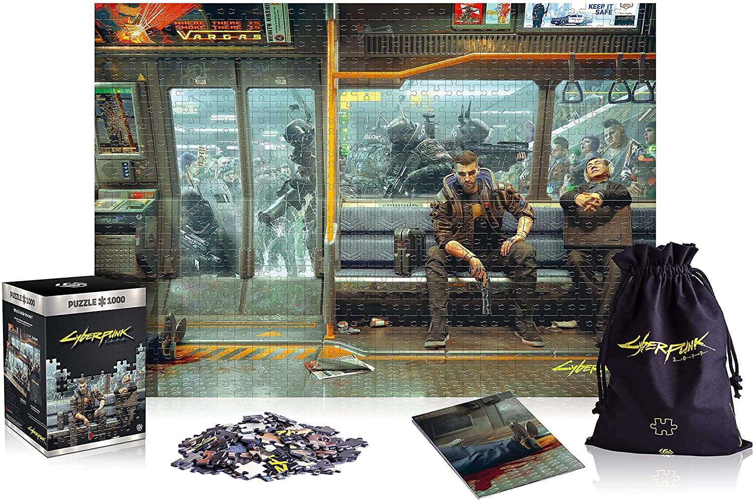 Cyberpunk 2077: Metro puzzles 1000 pcs - Fan-shop