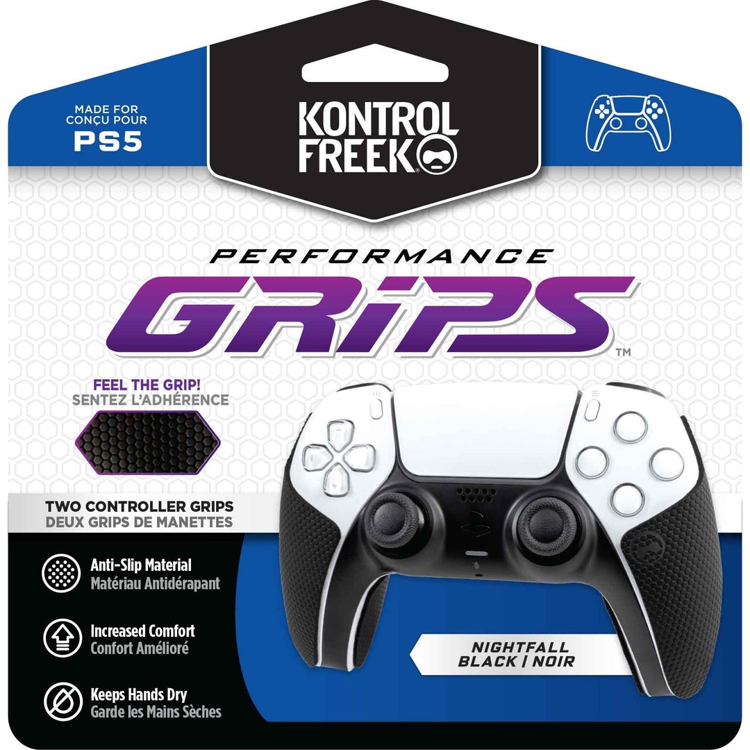 KontrolFreek - Performance Grips (Black) - PS5 - Videospill og konsoller
