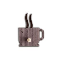 Minifabrikken - Hook Coffee Cup - Walnut / Brass (94026)