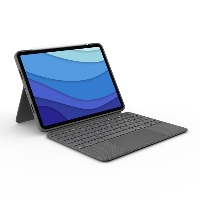 Logitech - Combo Touch Keyboard - Til iPad Pro ( Nordic Layout )