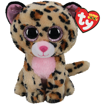 Ty Plush - Beanie Boos - Livvie the Leopard (Medium) (TY36490)
