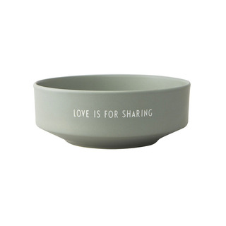 Design Letters - Favourite bowl "Love is for sharing" - Green
