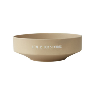 Design Letters - Favourite bowl Love is for sharing - Beige