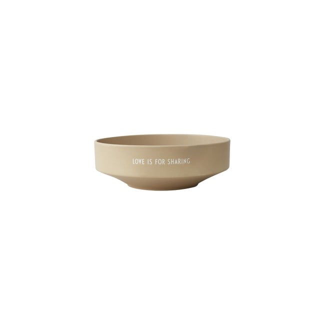 Design Letters - Favourite bowl "Love is for sharing" - Beige