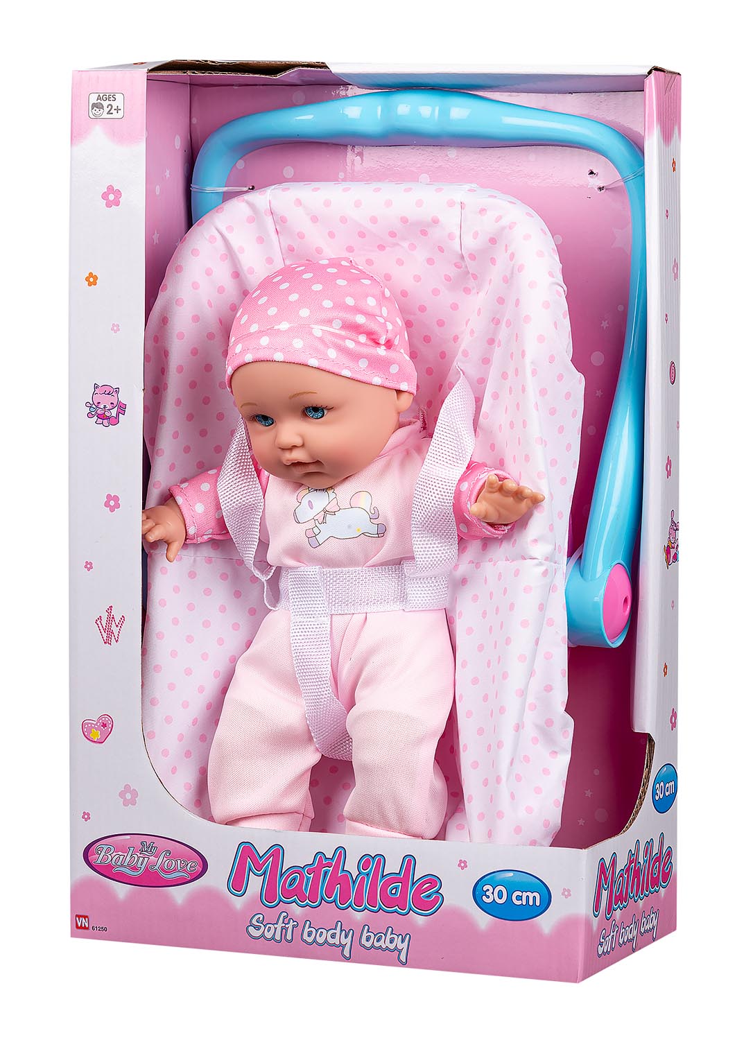 My Baby - Car seat with Doll (30 cm) (61250)