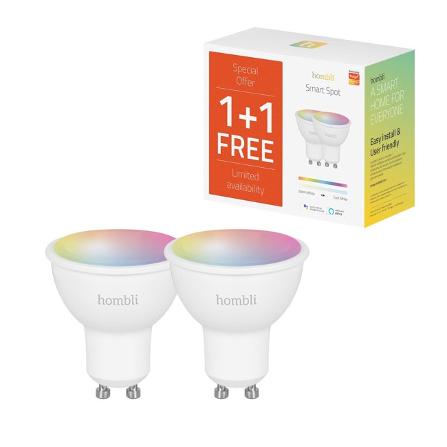Hombli -  GU10 Smart Bulb -  RGB+CCT - Promo Pack
