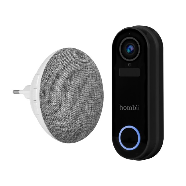 Hombli - Smart Doorbell 2 Promo Pack (Doorbell 2 + Chime 2) Black