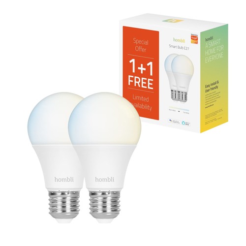 Hombli - E27 Smart Bulb CCT - Promo Pack