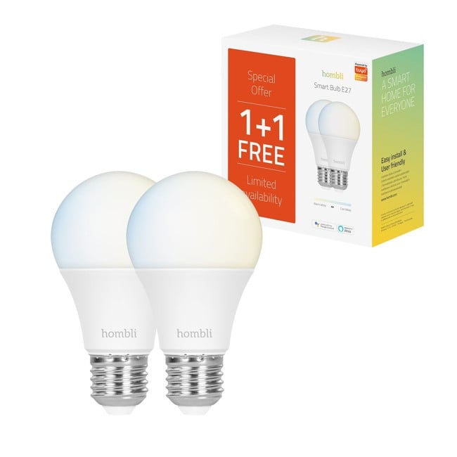 Hombli - E27 Smart Bulb CCT - Promo Pakke