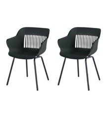 Hartman - Jill Rondo Garden Chair - Resin - Xerix Grey/Night Green - 2 pcs. Set (23901149)