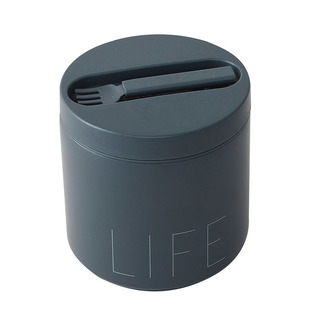 Design Letters - Travel Life Thermo lunch box - Royal Blue