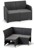 Keter - Rosalie 5 Seater Corner Sofa - Graphite/Cool Grey - Bundle thumbnail-4
