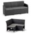 Keter - Rosalie 6 Seater Corner Sofa - Graphite/Cool Grey - Bundle thumbnail-2