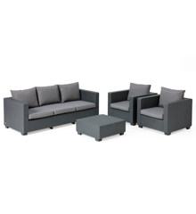 Keter - Salta 3 Seater Sofa Lounge Set - Bundle