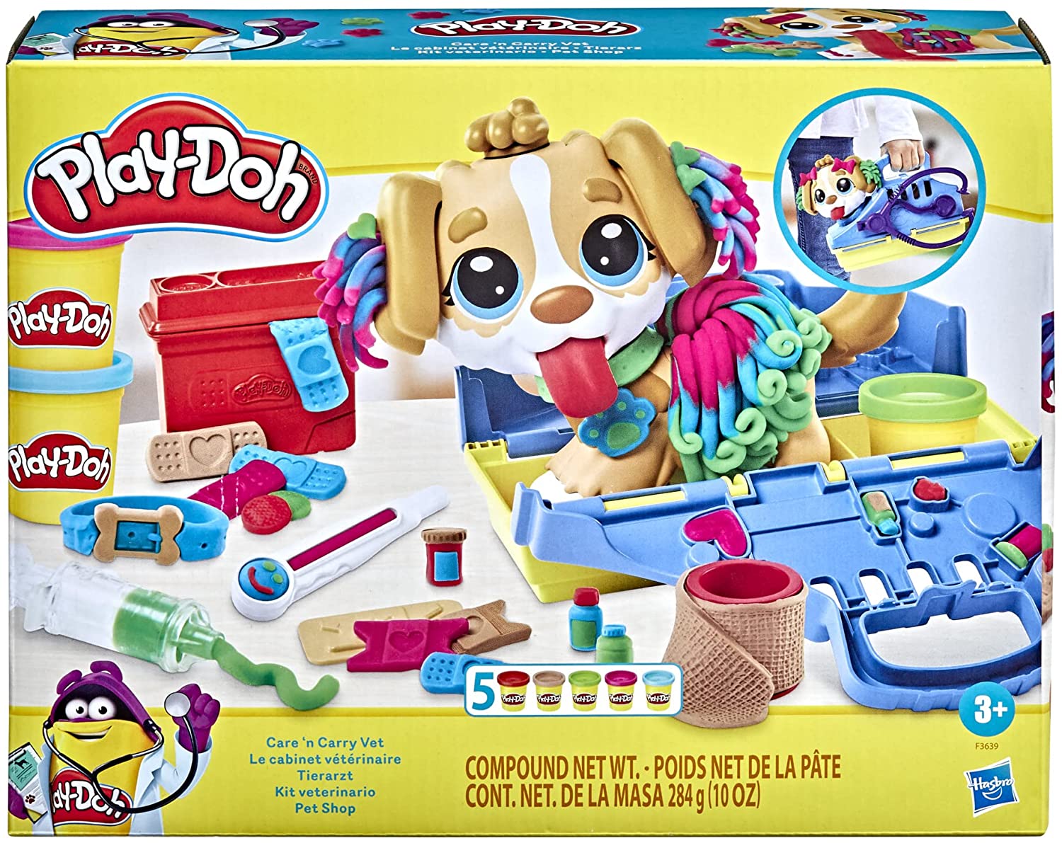 Play-Doh - Care 'n Carry Vet Playset (F3639) - Leker