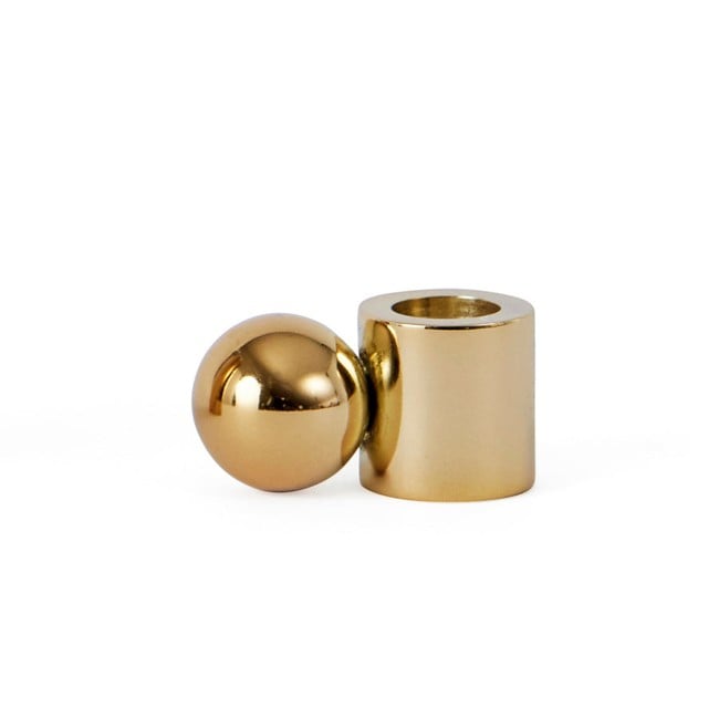 OYOY Living - Palloa Candleholder Low - Brass (L10026)