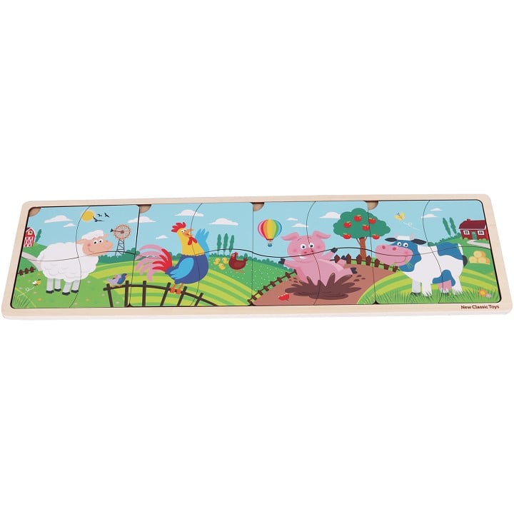 New Classic Toys - Farm Puzzle (16 psc) (N10450)