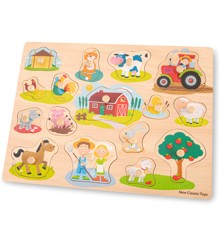 New Classic Toys - Peg Puzzle Farmhouse (16 pcs) (N10440)