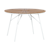Cinas - Hard & Ellen Garden Table Ø 110 cm - Polywood  with 4 pcs. Hard & Ellen Garden Chair - White/Teak look - Bundle thumbnail-2
