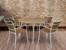 Cinas - Hard & Ellen Garden Table Ø 110 cm - Polywood  with 4 pcs. Hard & Ellen Garden Chair - White/Teak look - Bundle thumbnail-5