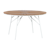 Cinas - Hard & Ellen Garden Table Ø 130 cm - Polywood  with 6 pcs. Hard & Ellen Garden Chair - White/Teak look - Bundle thumbnail-3