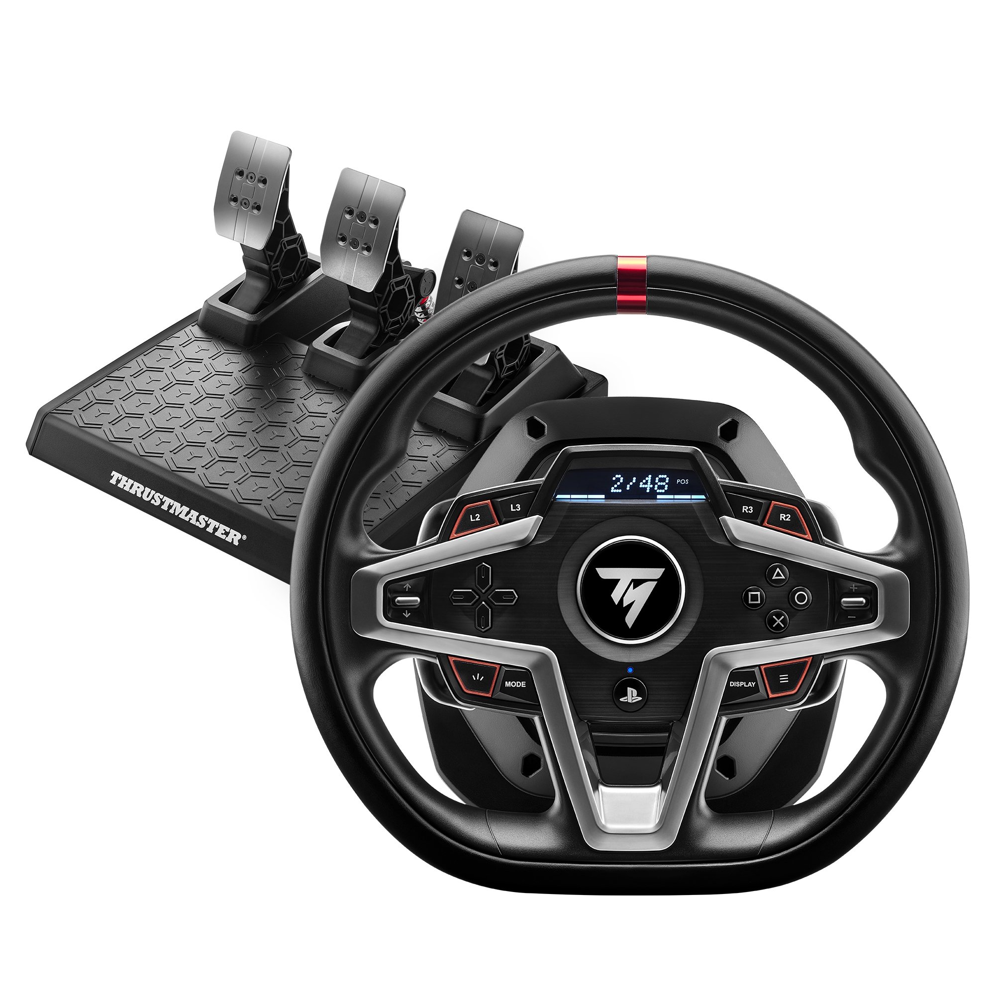 Thrustmaster - T248 Racing Wheel and Magnetic Pedals for PS5, PS4&PC - Videospill og konsoller