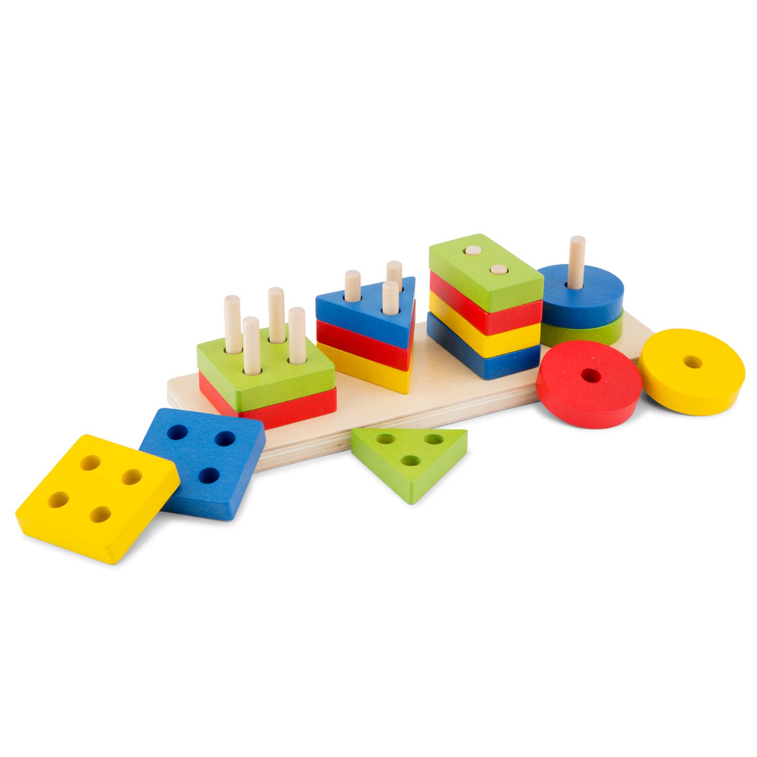 New Classic Toys - Geometric Stacking Board (N10500)