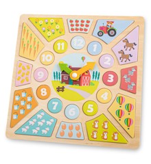 New Classic Toys - Clock Counting Puzzle (N18250)