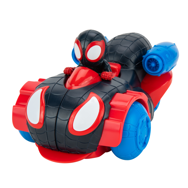 Spidey and His Amazing Friends - Miles Morales Quick Shot 2-in-1 Vehicle (SNF0123)