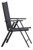 Living Outdoor - Tunoe Garden Table 210 x 100 cm - Aluminium/Polywood with 6 pcs. Aaroe Position Garden Chairs - Textil - Black/Grey - Bundle thumbnail-5