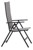 Living Outdoor - Tunoe Garden Table 210 x 100 cm - Aluminium/Polywood with 6 pcs. Omoe Position Garden Chairs- Textile - Black /Grey - Bundle thumbnail-3